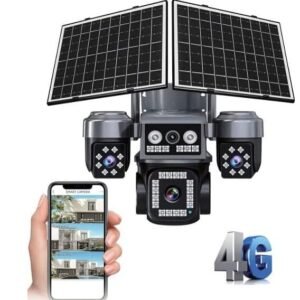 caméra solaire 4G 3objectifs