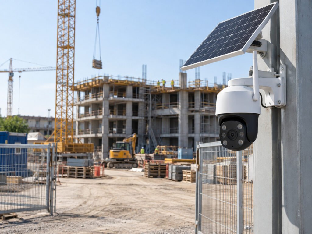 Caméra solaire 4G pour chantier